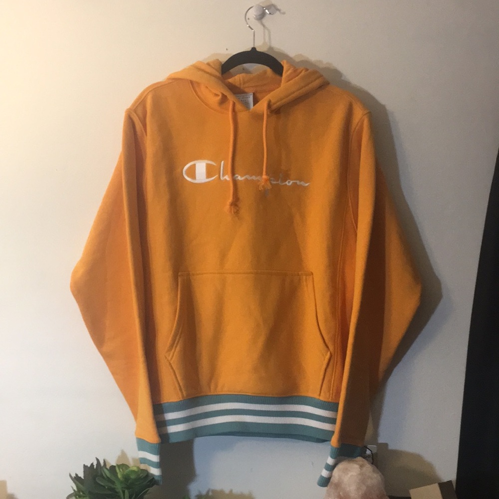 NWT sunshine orange/ yellow champion hoody - Picture 1 of 6